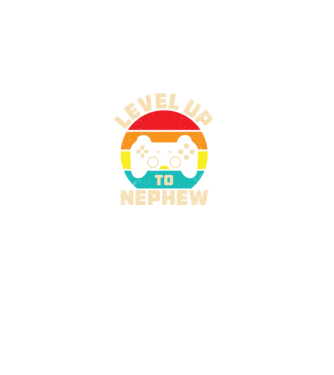 Level Up Nephew model negru pe tricou