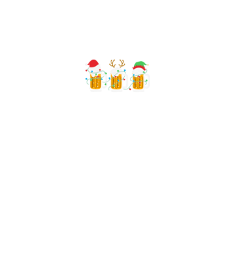 Christmas beer mugs model negru pe tricou