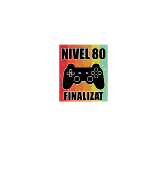 Nivel 80 finalizat model negru pe tricou