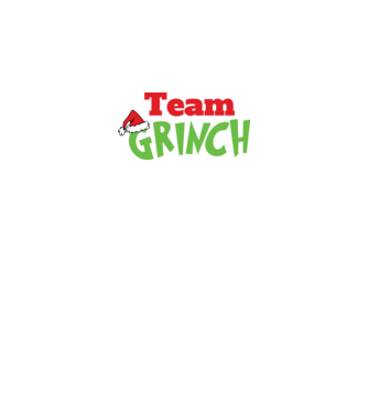 Team Grinch model negru pe tricou