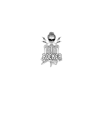 femeie - mutter - rocker model negru pe tricou