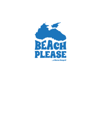 Beach please, e Marea Neagră! model alb pe tricou