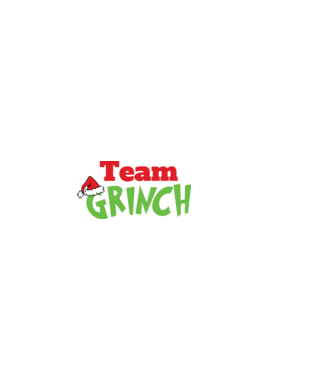 Team Grinch model negru pe tricou