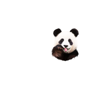 Panda face model galben neon pe tricou