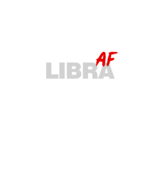 LIBRA as fuck model negru pe tricou