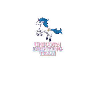 Unicorn drinking team model dusty pink pe tricou