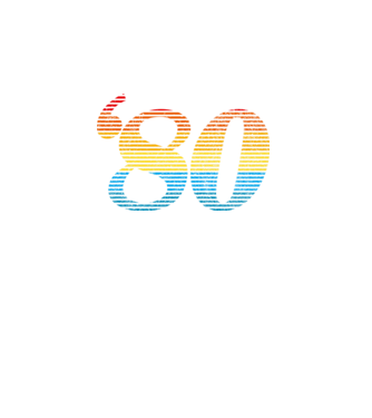 Retro Birthday 1980 model turcoaz pe tricou