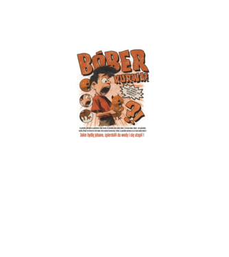 Bobr Kurwa comic model gri pe tricou