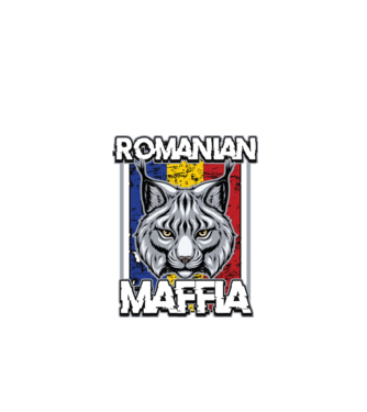 România maffia model negru pe tricou