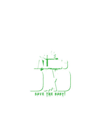 Walking dad green model negru pe tricou