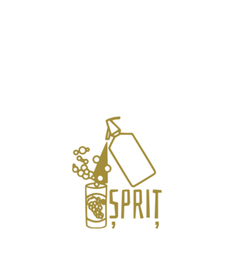 Șpriț model negru pe tricou