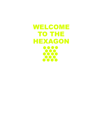 Welcome to the hexagon model roșu pe tricou