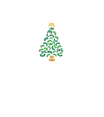 Gamer tree model turcoaz pe tricou