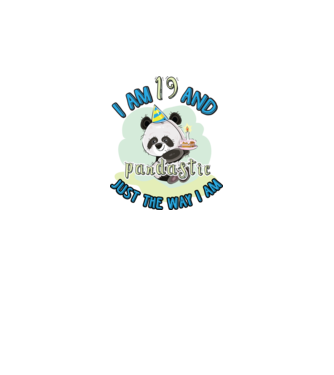 PANDASTIC 19 model alb pe tricou