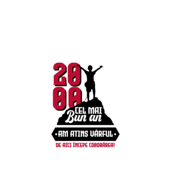2000 cel mai bun an. Am atins vârful, de aici începe coborârea. model alb pe tricou