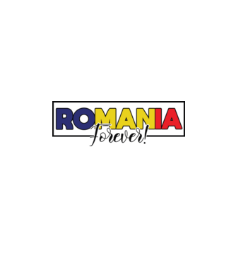 Romania forever model alb pe tricou