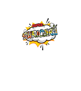 Super Surioară model alb pe tricou