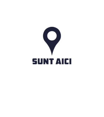 Sunt Aici model alb pe tricou