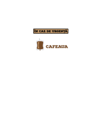 În caz de urgență, grupa mea sanguină este cafeaua model negru pe tricou