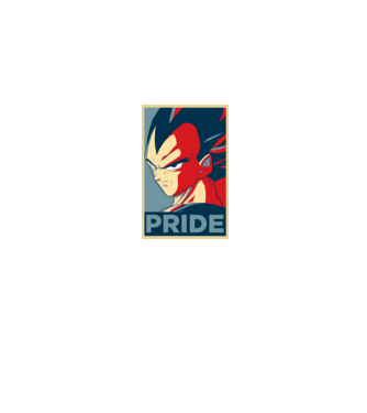 vegeta pride dragonball model albastru jeanși pe tricou