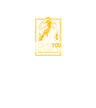 I want you cobra kai model negru pe tricou