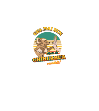 Cel mai bun stăpân de Chihuahua vreodată! model negru pe tricou