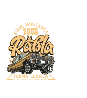 Rablă 2005 model negru pe tricou