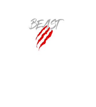 Beast model negru pe tricou