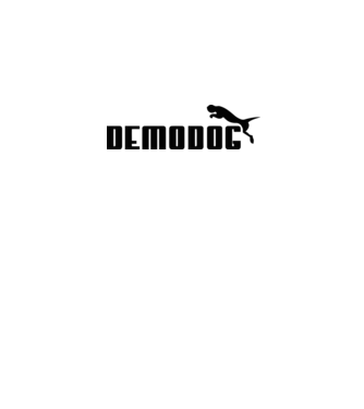 demodog logo black model roz pe tricou