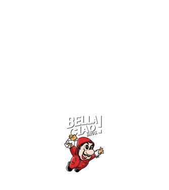 mario la casa de papel model alb pe tricou
