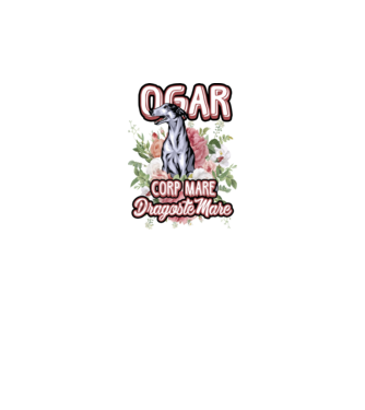 Ogar - picioare lungi dragoste multă model alb pe tricou