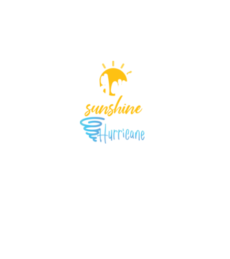 July Girls are Sunshine mixed with a little Hurricane model negru pe tricou