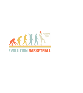 Evolution basketball model negru pe tricou