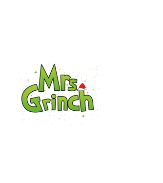 Grinch Family Mrs Grinch model negru pe tricou