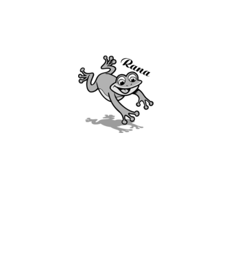Frog model alb pe tricou