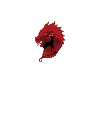 The Dragon model gri pe tricou