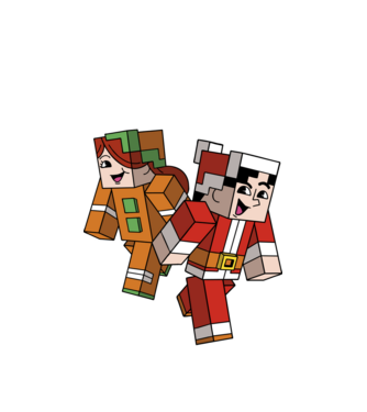 Minecraft christmas ugly sweater model alb pe tricou
