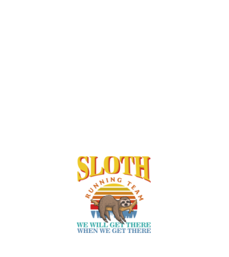 SLOTH running team model negru pe tricou