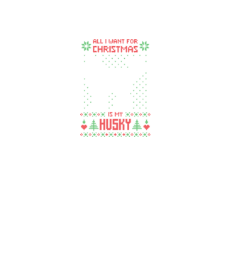 Husky model negru pe tricou