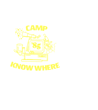 camp nowhere 85 stranger things model negru pe tricou