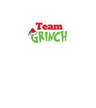 Team Grinch model negru pe tricou