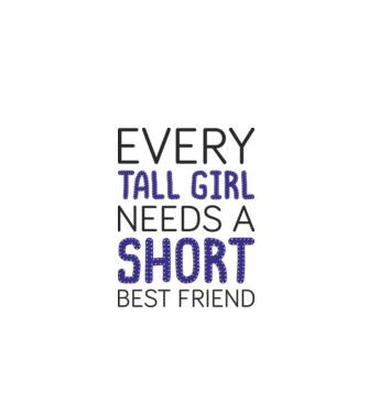 Short Freind model alb pe tricou