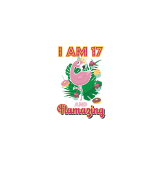 FLAMAZING Birthday 17 Years old model alb pe tricou