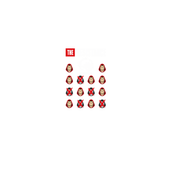 the resistance la casa de papel model albastru jeanși pe tricou