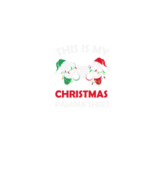 This is my christmas pajama model negru pe tricou