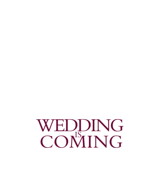Wedding is coming model negru pe tricou