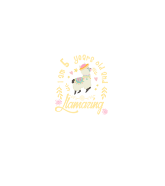 Birthday Llamazing 5 years old model negru pe tricou
