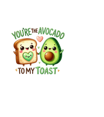 Avocado to my Toast model albastru deschis pe tricou