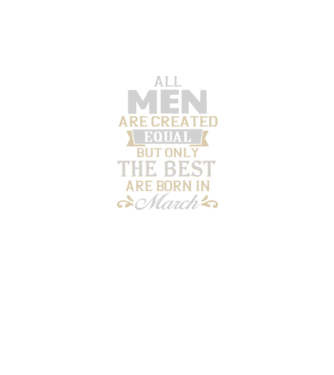 All men created equal but only the beat are born in march model albastru regal pe tricou