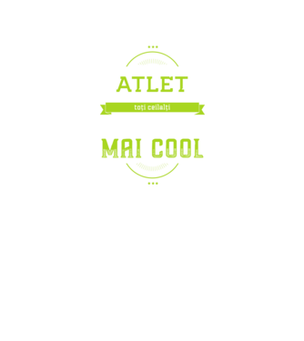 Sunt atlet, la fel ca toți ceilalți, dar mult mai cool model negru pe tricou